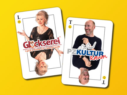 KulturGlück – Auftakt mit Andrea Lipka & Rainer Turba Die beiden ziehen zusammen in eine Kultur-WG im PZ-Kulturraum und stellen sich in einer musikalisch-kabarettistischen Revue vor. Freuen Sie sich auf Kultur-Häppchen zum Lachen, Zuhören und Mitsingen – inklusive Gespräch und Prosecco.